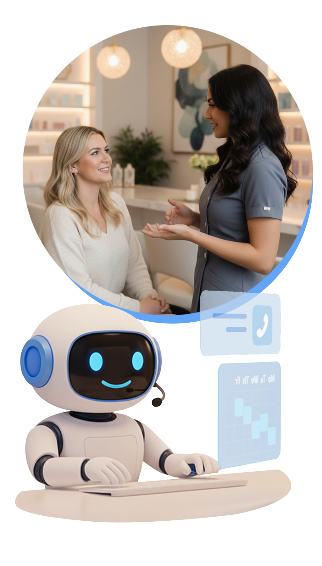 AI Chatbot for nail salons with WhatsApp and Telegram